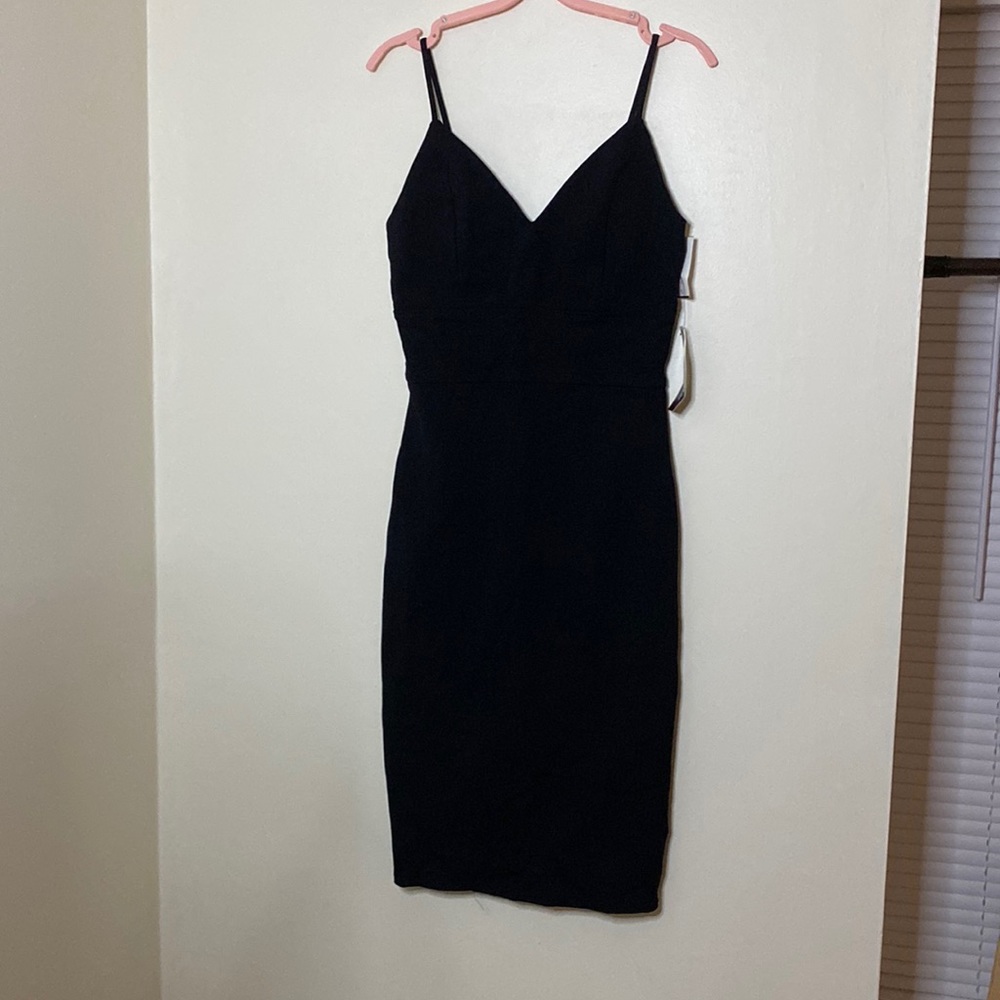Black fitted dress